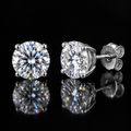 1ct Round Brilliant Moissanite Stud Earrings