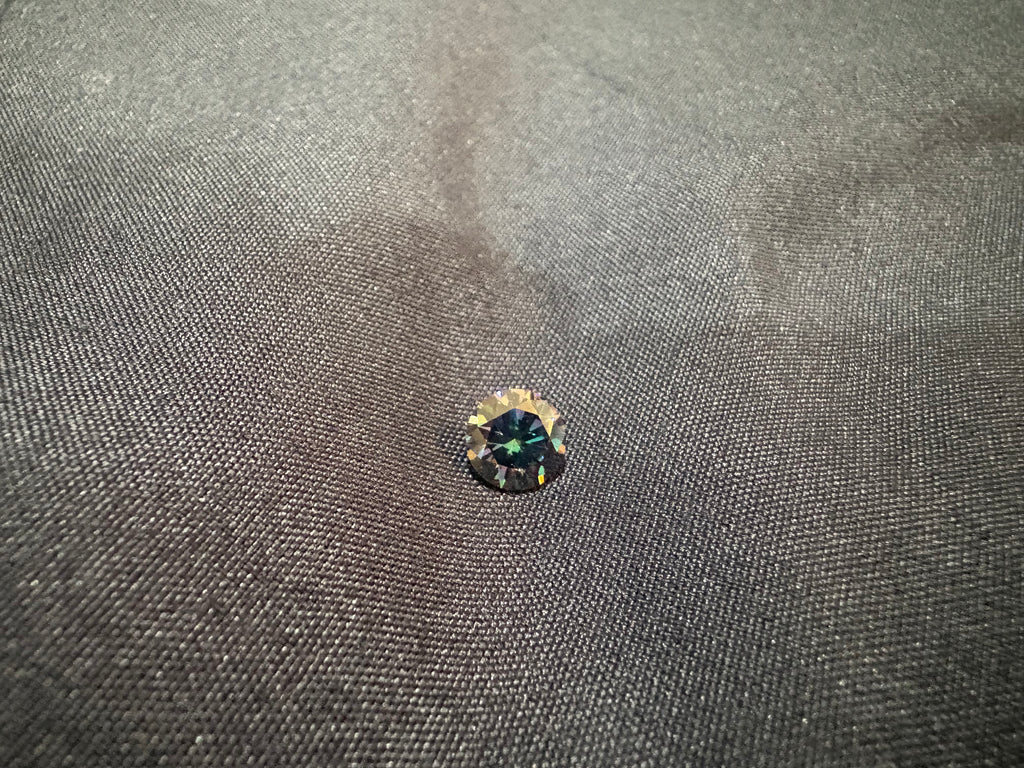 1 Ct Rainbow Green Loose Moissanite