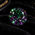 1 Ct Rainbow Green Loose Moissanite
